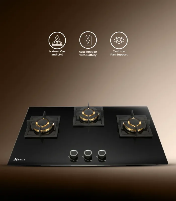 XGT-3-BIG-TN (Built In Glass Hob)