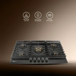 XGT-5-BHT-Brass (Built In Glass Hob)