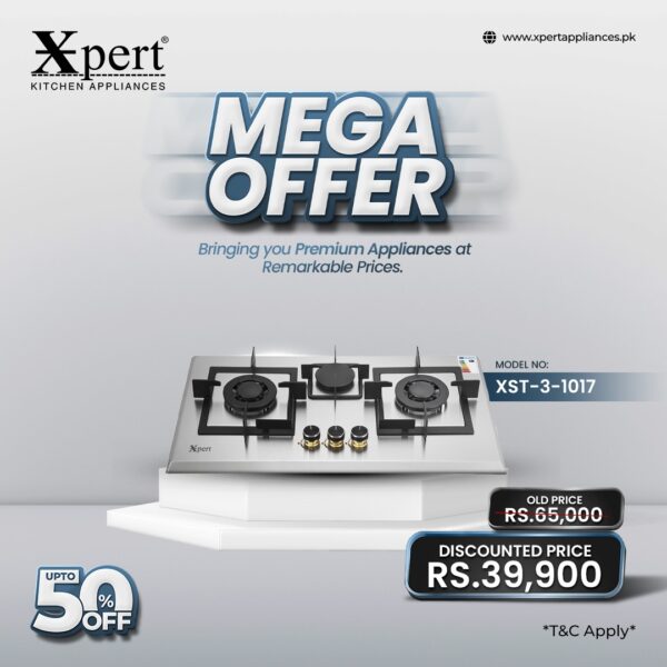 XST-1017 (Built In Steel Hob)