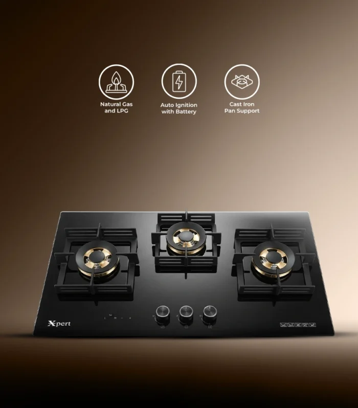 XGT-3-BIG-TN (Built In Glass Hob)