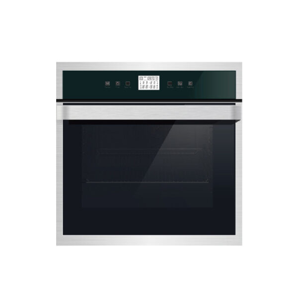 XRB-70-BS 70-liter built-in electric oven with touch control, 14 functions, rotisserie, and 3-layer tempered glass door panel.