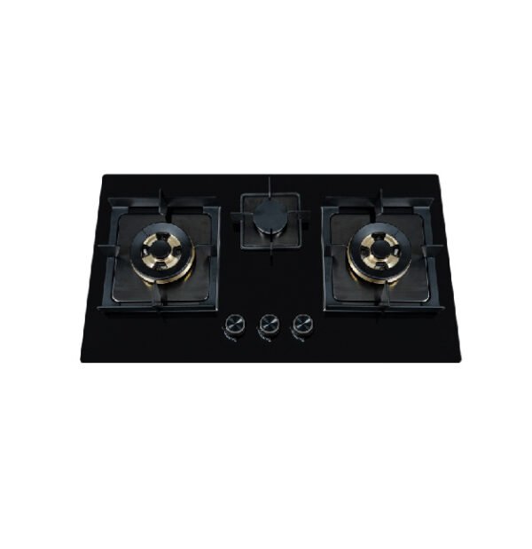 Buy XGT-3-711 Glass Hob – 3 Brass Burners, Auto-Ignition