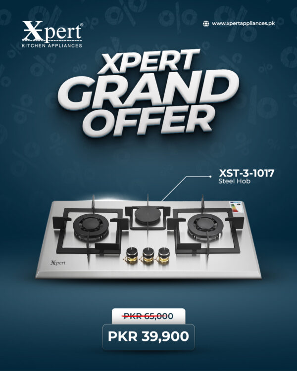 XST-1017 (Built In Steel Hob)