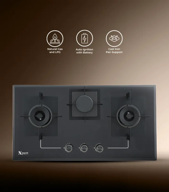 XGT-3-FB-17 (Built In Glass Hob)