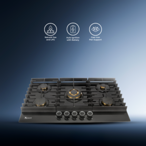 XGT-5-BHT-Brass (Built In Glass Hob)