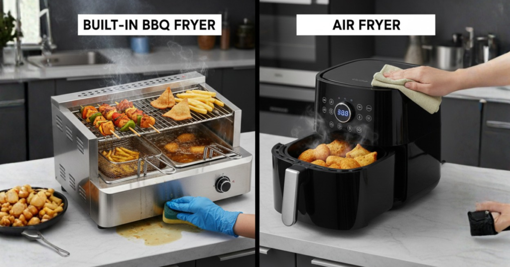 Built-In BBQ Fryer vs Air Fryer