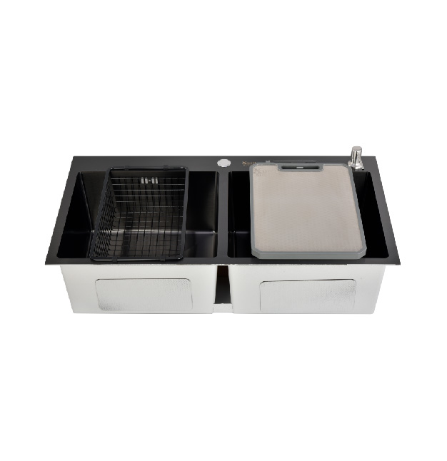 X-S-B-8646 Double Bowl Black SS 304 Sink – Buy Online Pakistan