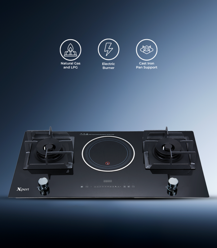 XGT-3-G+E (Built In Glass Hob)