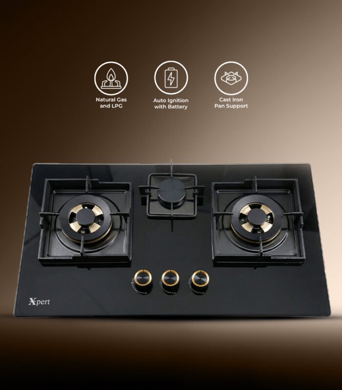 XGT-3-812-N (Built In Glass Hob)